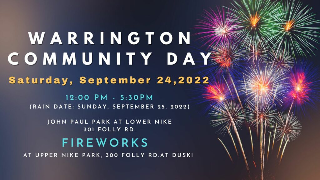 Warrington Community Day 2022 Warrington Township The Gateway to